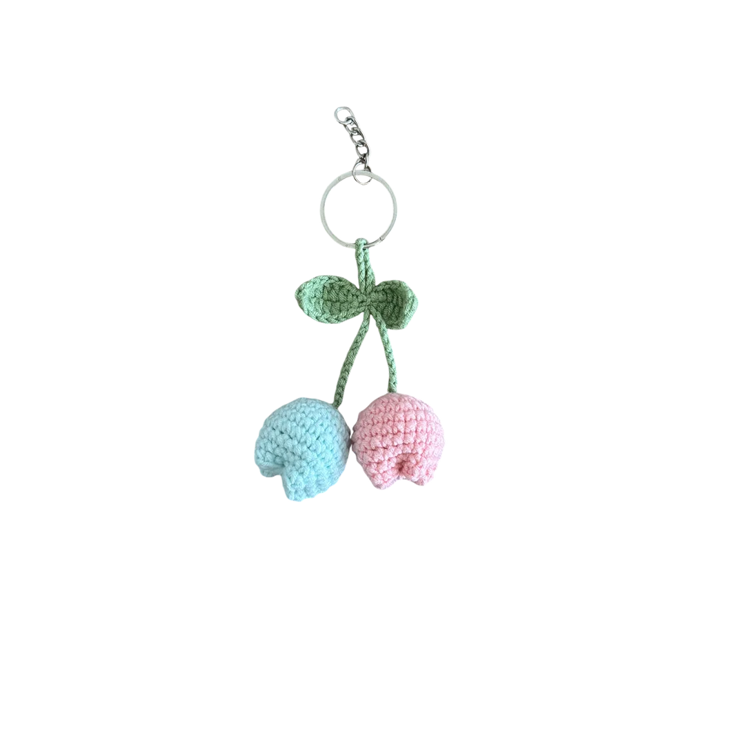 Round Tulip Keychain
