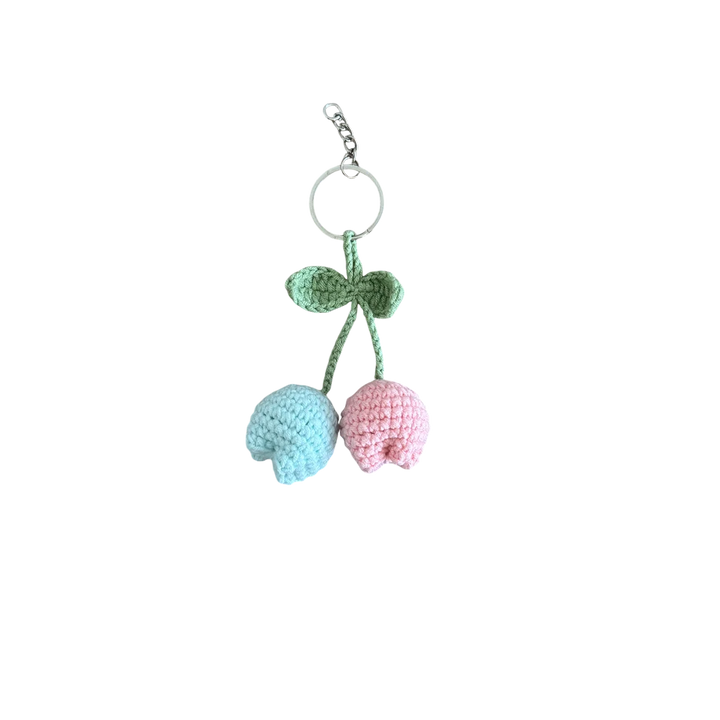 Round Tulip Keychain