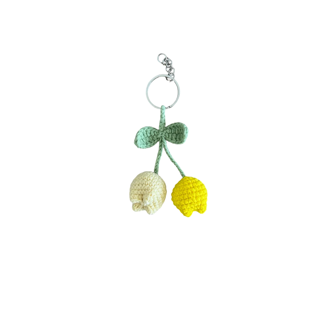 Round Tulip Keychain