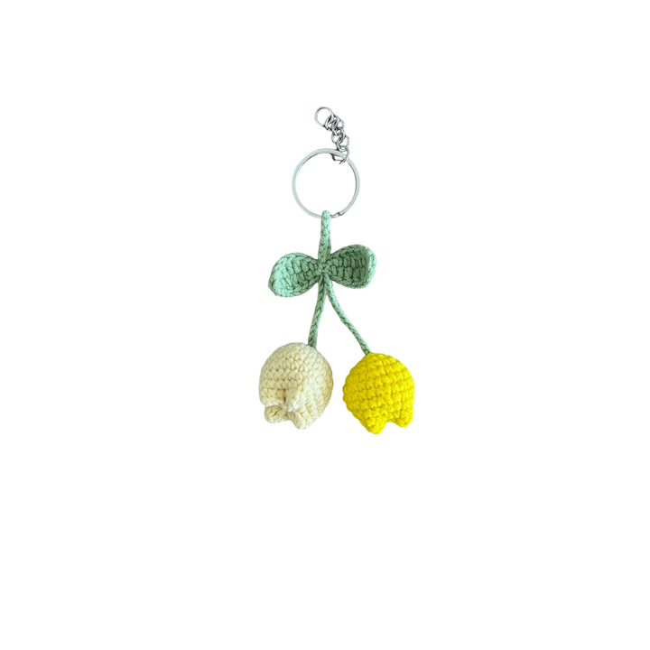 Round Tulip Keychain