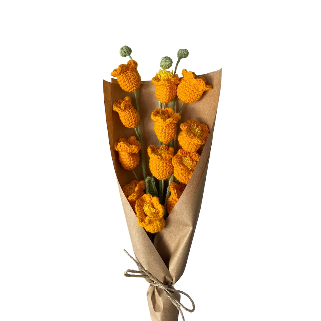 Orange Lily of the Valley Bouquet