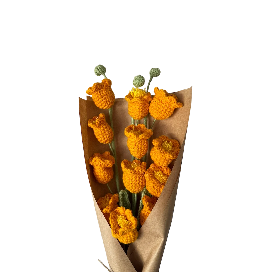 Orange Lily of the Valley Bouquet