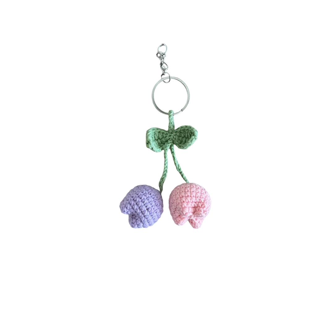 Round Tulip Keychain