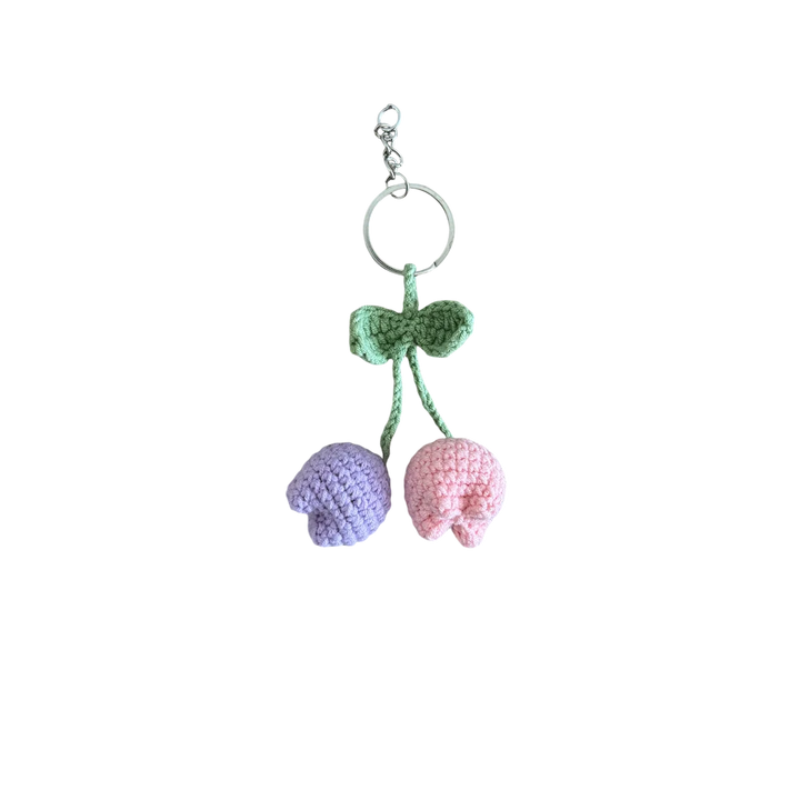 Round Tulip Keychain